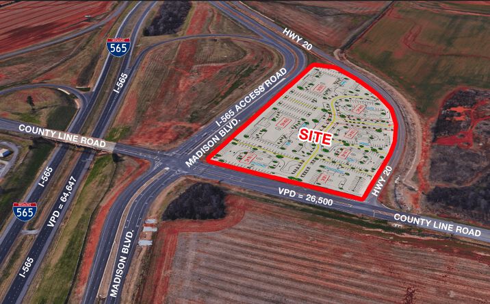 Pictures of Land property located at Highway 20 & County Line Rd, Huntsville, AL 35756 for sales - image #1