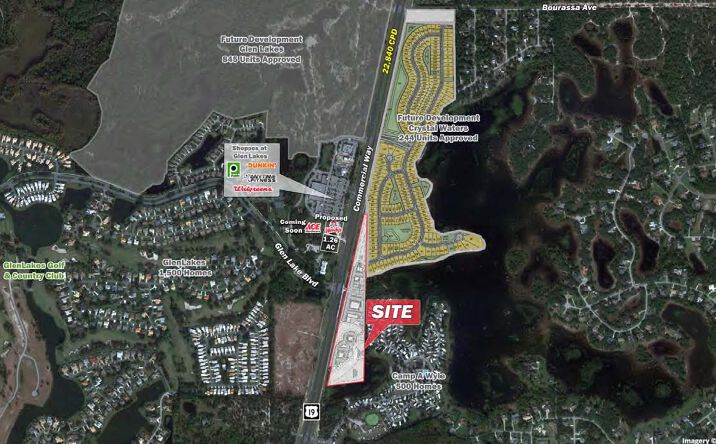 Pictures of Land property located at US 19 & Glen Lakes Blvd, North Weeki Wachee, FL 34613 for sales - image #1