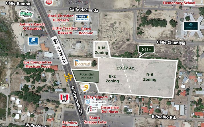 Pictures of Land property located at 845 N Riverside Dr, Española, NM 87532 for sales - image #1