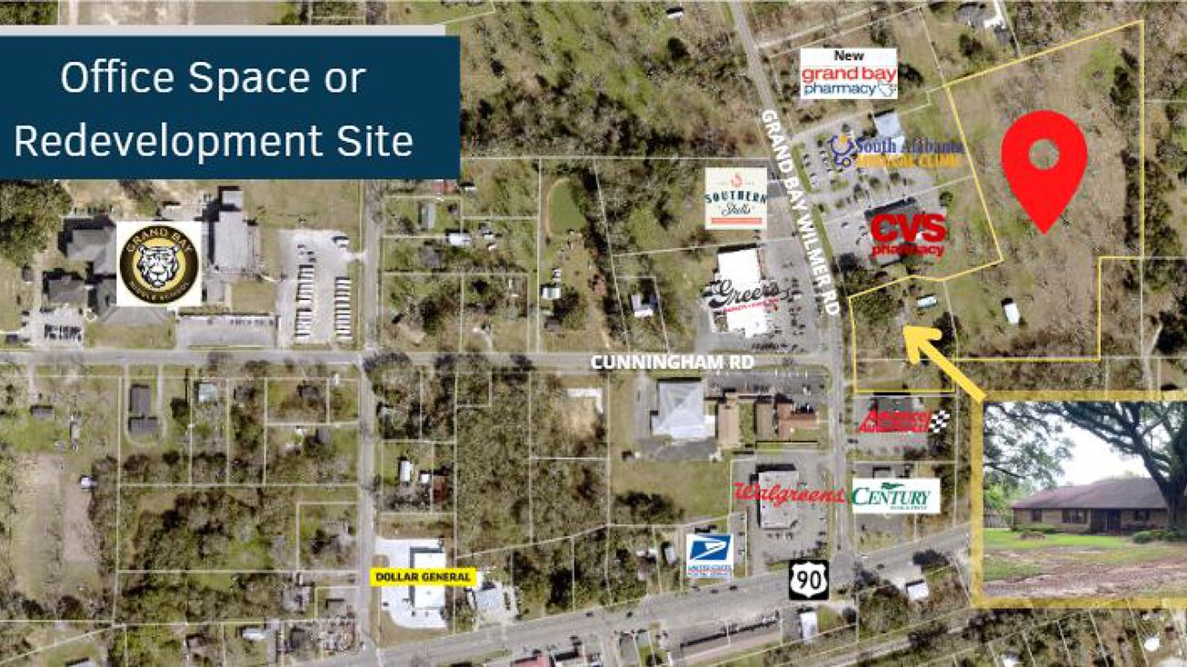 Pictures of Retail, Office, Hospitality, Mixed Use, Land property located at 10125 Grand Bay Wilmer Rd, Grand Bay, AL 36541 for sales - image #1