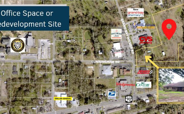 Pictures of Retail, Office, Hospitality, Mixed Use, Land property located at 10125 Grand Bay Wilmer Rd, Grand Bay, AL 36541 for sales - image #1