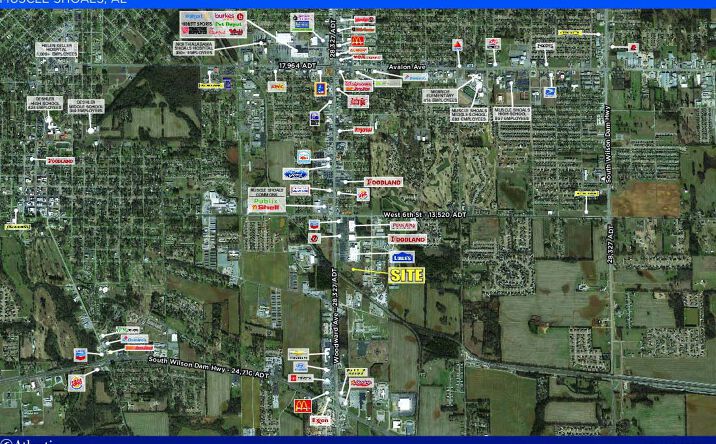 Pictures of Land property located at 3415 Woodward Ave, Muscle Shoals, AL 35661 for sales - image #1