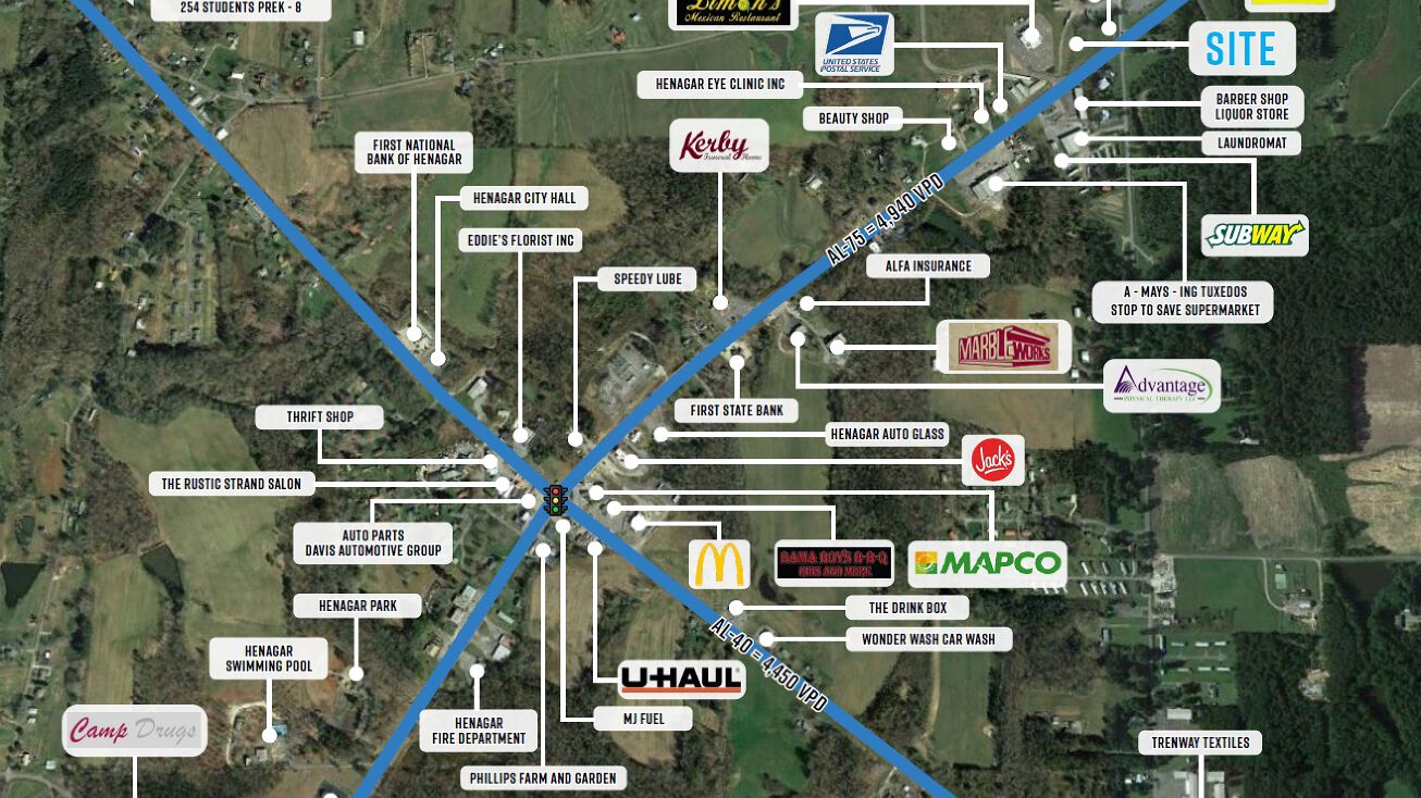 AL75, Henagar, AL 35978 Land for Sale Hwy 75 Henagar, AL