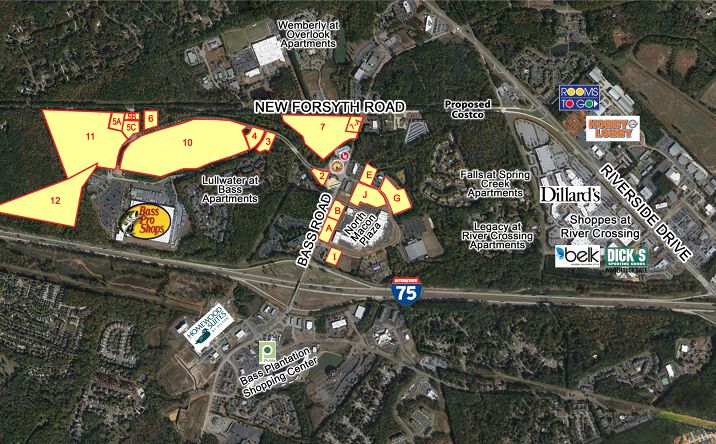Pictures of Land property located at Bass Road & I-75, Macon, GA 31210 for sales - image #1