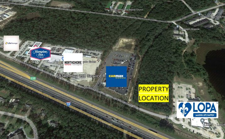 Pictures of Land property located at 69000 U.s. 190 Service Rd, Covington, LA 70433 for sales - image #1