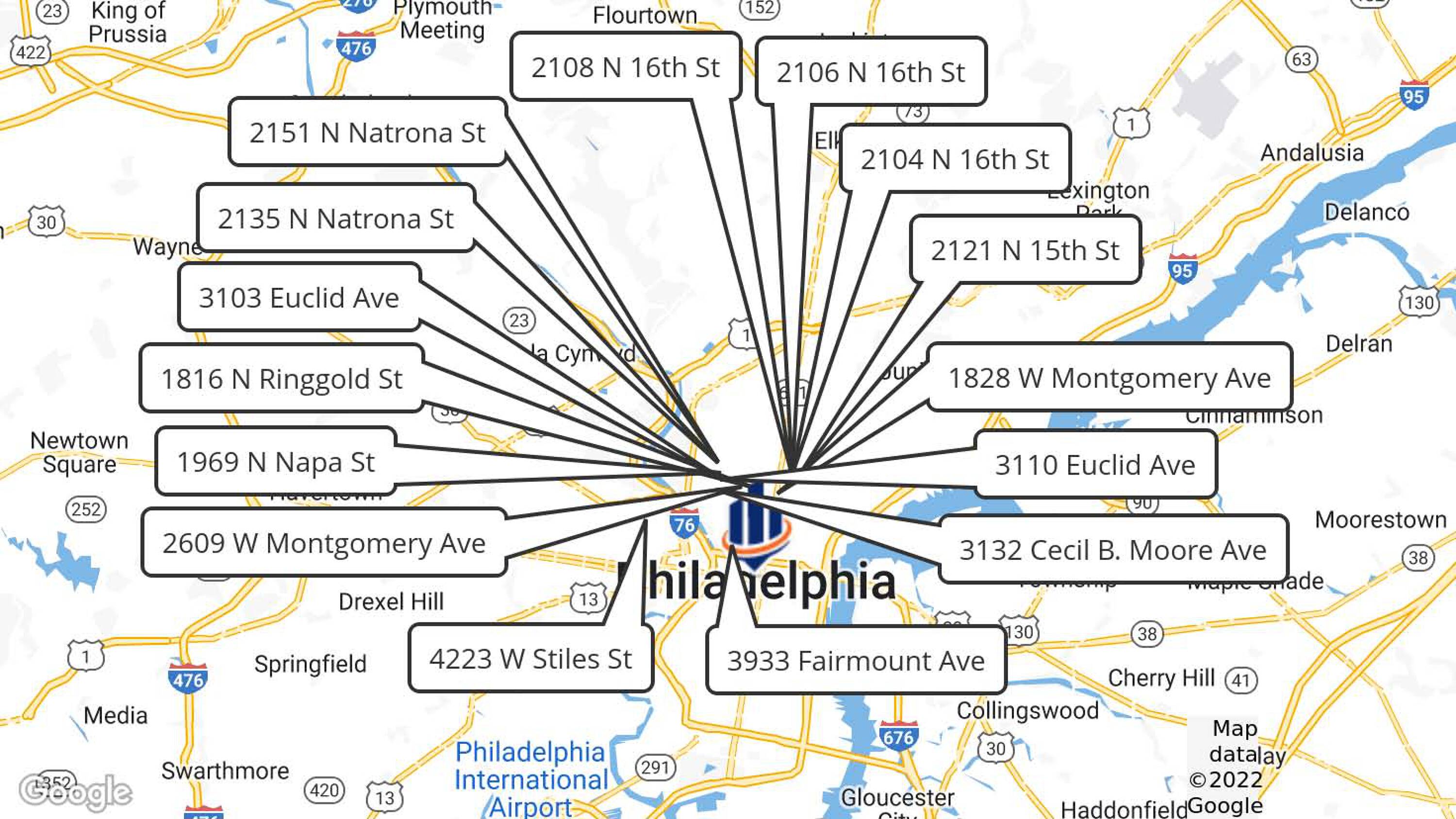 2151 N NATRONA ST Philadelphia PA 19121 APN 1001386120