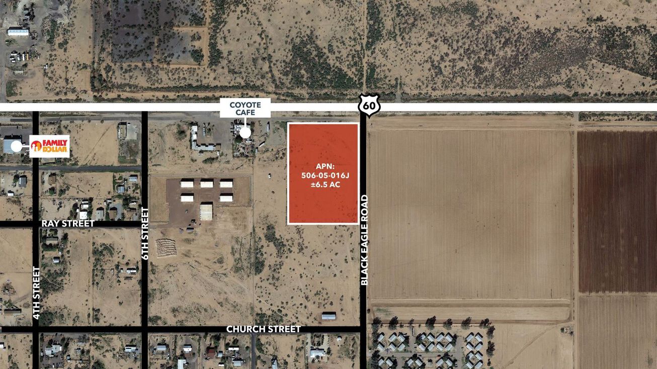 50800 N W Rd, Aguila, AZ 85320 Land for Sale 50800 NW US60 HWY 6acres