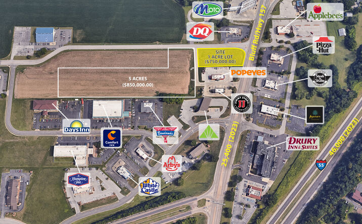 Pictures of Land property located at 705 Bluff Road (Hwy 157),, Collinsville, IL 62234 for sales - image #1