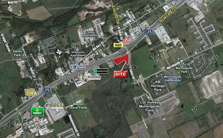 Pictures of Land property located at NEC Ih-35 N And S. Solms Rd, New Braunfels, TX 78132 for sales - image #1