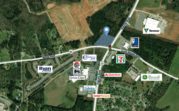 Pictures of Land property located at Hwy 25 at Sandy Springs Rd, Powdersville, SC 29673 for sales - image #1
