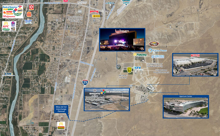 Pictures of Land property located at I-25 & Mesa Del Sol Interchange, Albuquerque, NM 87105 for sales - image #1