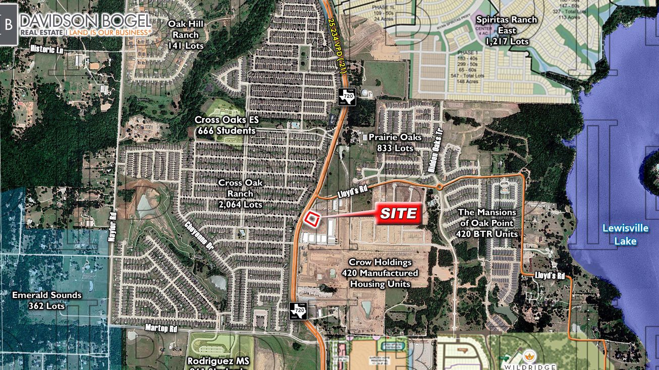 SEQ F.M. 720 Lloyd's Rd, Little Elm, TX 75068 Land for Sale SEQ