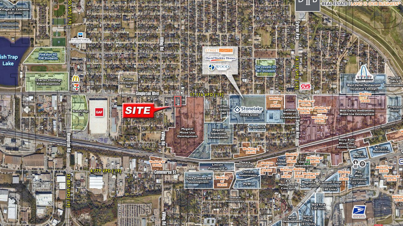 1702 & 1710 Singleton Blvd, Dallas, TX 75212 Land for Sale 1702