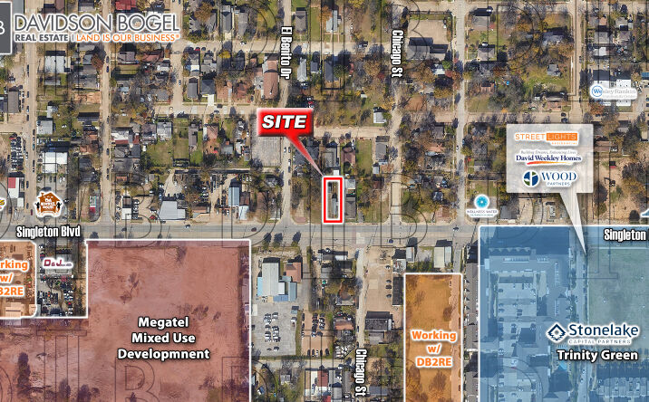 Pictures of Land property located at 1413 Singleton Blvd, Dallas, TX 75212 for sales - image #1
