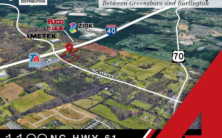 Pictures of Land property located at 1100 NC-61, Whitsett, NC 27377 for sales - image #1