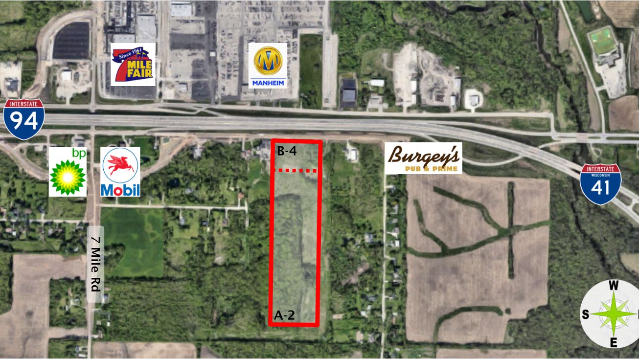 On I41/I94, Caledonia, WI 53108 Land for Sale 25.86 Acers On I41