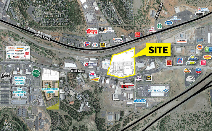 Pictures of Industrial, Land, Mixed Use, Office, Retail property located at 1600 E Butler Ave, Flagstaff, AZ 86001 for sales - image #1