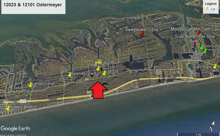 Pictures of Land property located at 11023 Ostermeyer Rd, Galveston, TX 77554 for sales - image #1