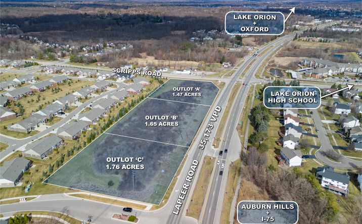 Pictures of Land property located at Lapeer Rd & Scripps Rd, Orion, MI 48360 for sales - image #1