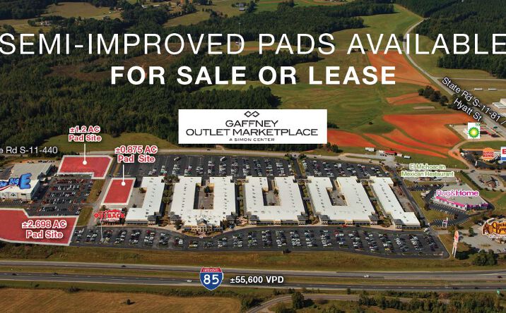 Pictures of Land property located at 1 Factory Shops Blvd, Gaffney, SC 29341 for sales - image #1