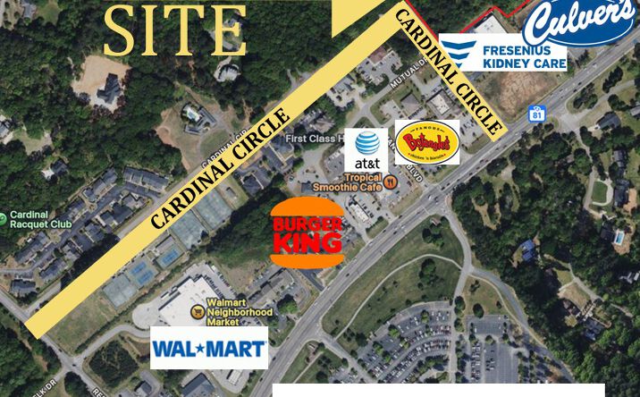 Pictures of Land property located at Highway 81 N and Cardinal Dr, Anderson, SC 29621 for sales - image #1