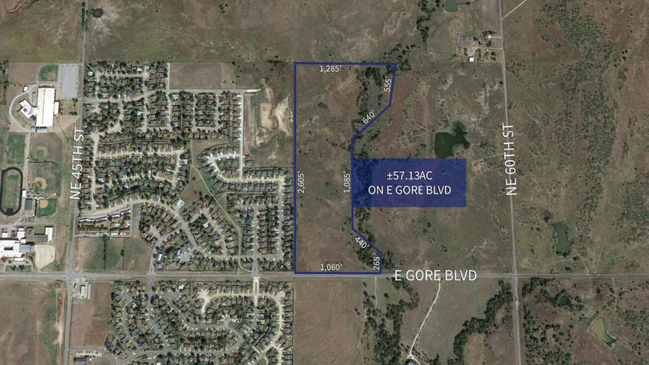 E Gore Blvd, Lawton, OK 73501 Land for Sale 57.13ac on E Gore Blvd