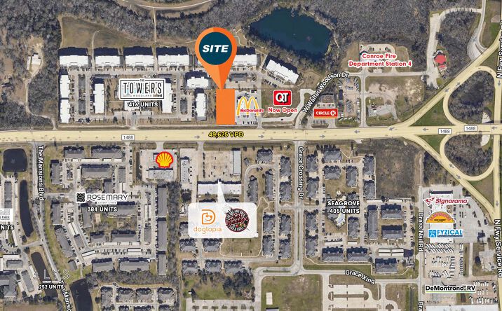 Pictures of Land property located at 332 FM 1488, Conroe, TX 77384 for lease - image #1