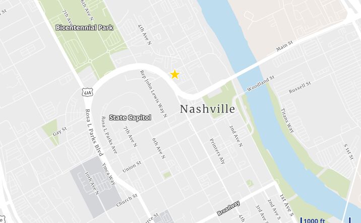 Pictures of Office property located at 446 James Robertson Pkwy, Nashville, TN 37219 for lease - image #1