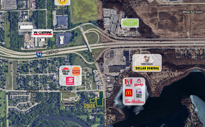 Pictures of Land property located at 3360 Grove Road, Ypsilanti, MI 48198 for lease - image #1