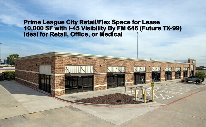 Pictures of Retail, Office, Restaurant property located at 2403 Gulf Fwy S, League City, TX 77573 for lease - image #1