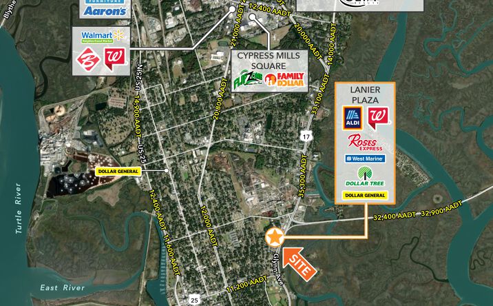 Pictures of Retail property located at 1941 Glynn Ave, Brunswick, GA 31520 for lease - image #1