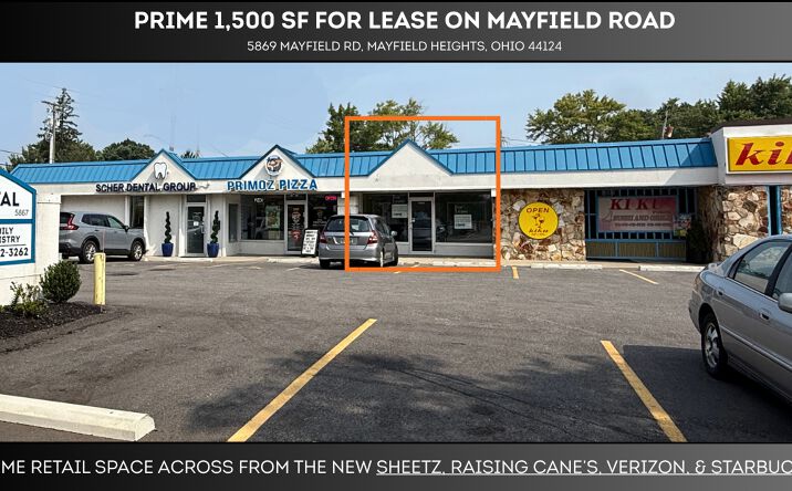Pictures of Retail, Office property located at 5869 Mayfield Rd, Mayfield Heights, OH 44124 for lease - image #1