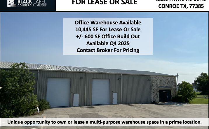 Pictures of Industrial property located at 8601 Fawn Trail, Conroe, TX 77385 for lease - image #1
