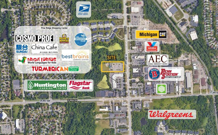 Pictures of Retail, Land property located at 24555 Novi Rd, Novi, MI 48375 for lease - image #1