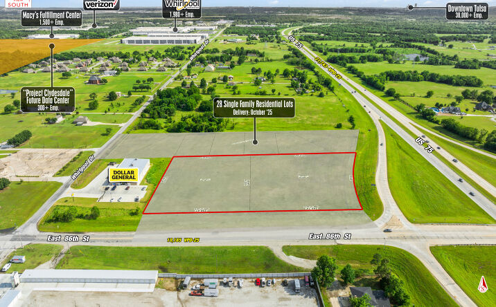 Pictures of Retail, Land, Restaurant property located at SEC Hwy 75 & 86th Street North, Owasso, OK 74073 for lease - image #1