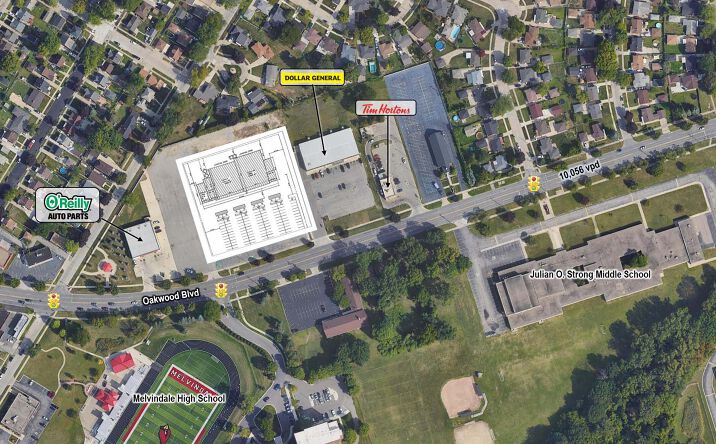Pictures of Retail, Land property located at 3600 Oakwood, Melvindale, MI 48122 for lease - image #1