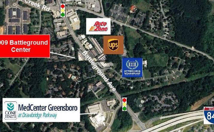 Pictures of Retail, Office property located at 3909 Battleground Ave, Greensboro, NC 27410 for lease - image #1