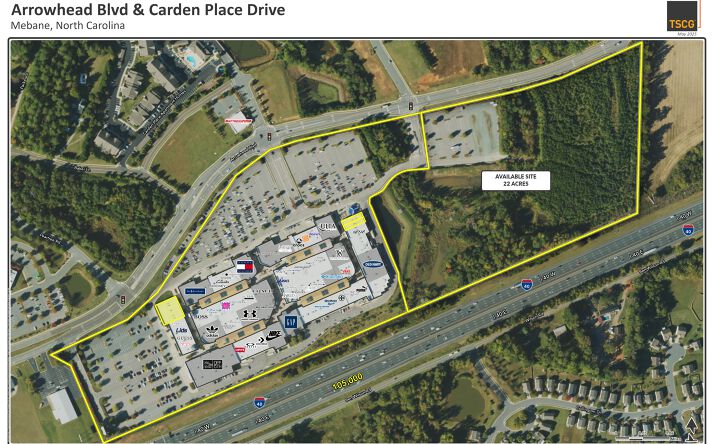 Pictures of Retail property located at 4000 Arrowhead Blvd, Mebane, NC 27302 for lease - image #1