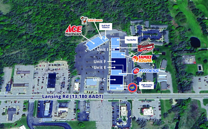 Pictures of Retail property located at 515 Lansing Rd, Charlotte, MI 48813 for lease - image #1