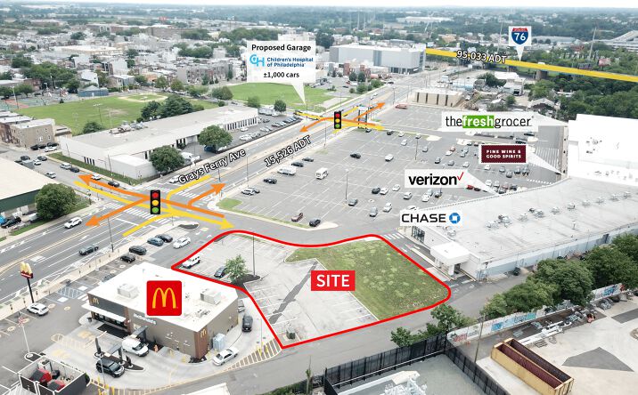 Pictures of Retail, Land, Restaurant property located at 2897 Grays Ferry Ave, Philadelphia, PA 19146 for lease - image #1