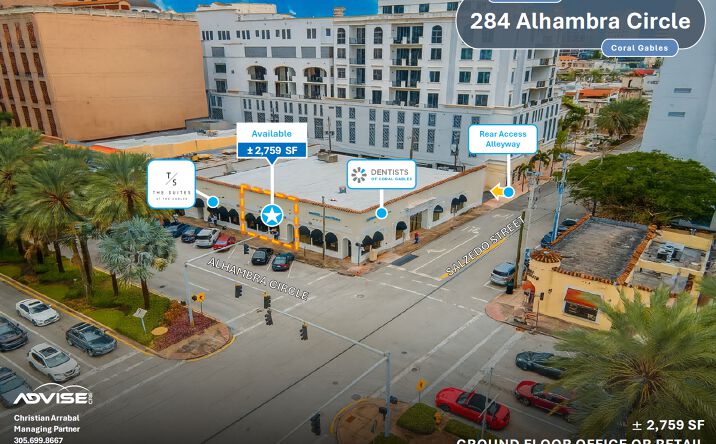 Pictures of Office property located at 284 Alhambra Cir, Coral Gables, FL 33134 for lease - image #1