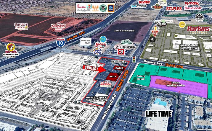 Pictures of Retail, Land property located at SEC of McDowell Rd and Bullard Ave, Goodyear, AZ 85395 for lease - image #1