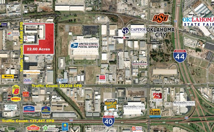 Pictures of Land property located at 100 N Meridian Ave, Oklahoma City, OK 73107 for lease - image #1
