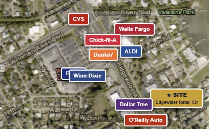 Pictures of Retail property located at 109 Boston Rd, Edgewater, FL 32141 for lease - image #1