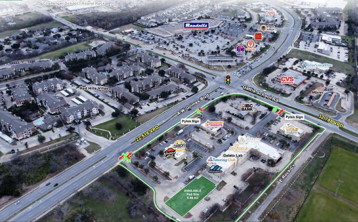 Pictures of Retail, Land property located at 1500 A W Grimes Blvd, Round Rock, TX 78664 for lease - image #1