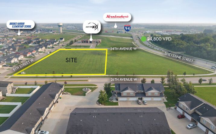 Pictures of Land property located at 455 24th Ave W, West Fargo, ND 58078 for lease - image #1