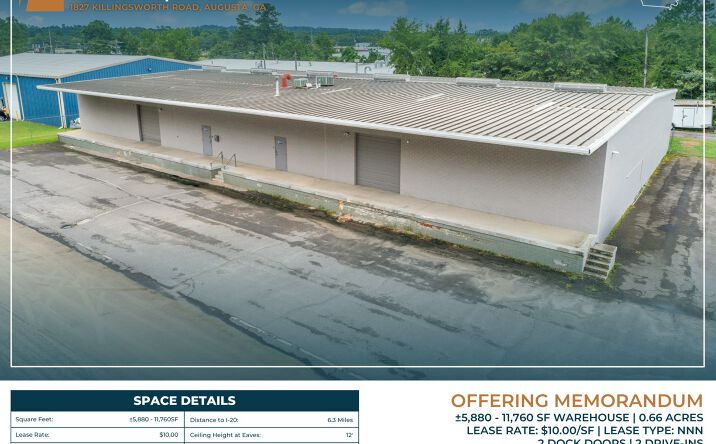 Pictures of Industrial property located at 1827 Killingsworth Rd, Augusta, GA 30904 for lease - image #1