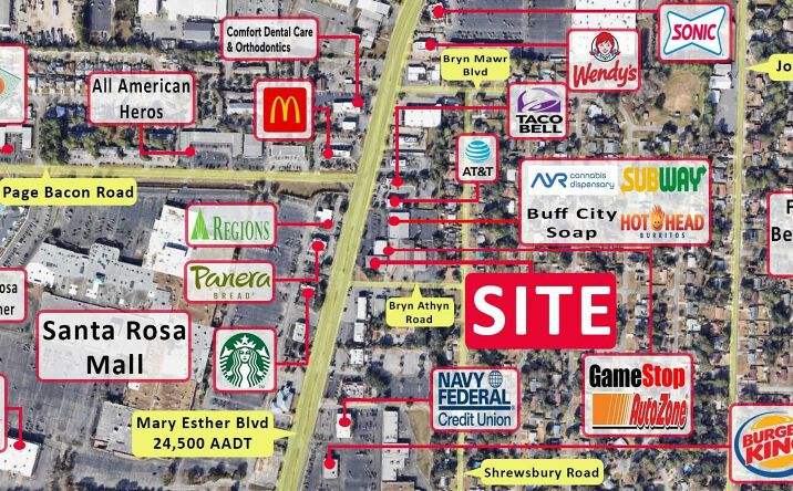 Pictures of Retail, Restaurant property located at 421 Mary Esther Blvd, Mary Esther, FL 32569 for lease - image #1