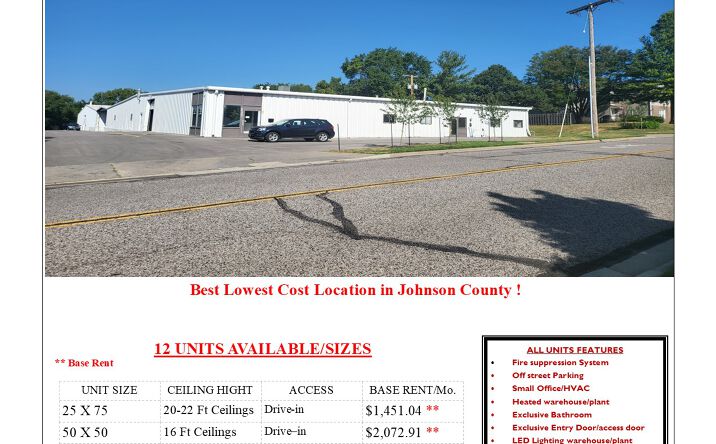 Pictures of Industrial property located at 8900 Rosehill Rd, Lenexa, KS 66215 for lease - image #1