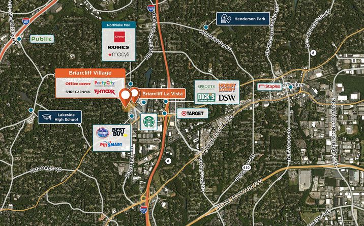 Pictures of Retail property located at 2078-2186 Henderson Mill Road, Atlanta, GA 30345 for lease - image #1
